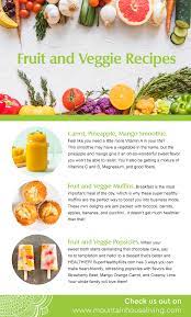 Healthy Fruit And Veggie Recipes Veggie Recipes Veggies Healthy Fruits