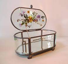 Make your choice from our floral jewelry, and you'll be the flower of the flock at any event. Glass Jewelry Box With Pressed Flowers In The Lid Glass Jewelry Box Pressed Flowers Pressed Flowers Diy