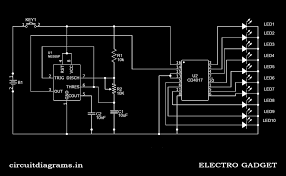 You can download the pdf files of pcb at the end of this article. Led Chaser Using 555 Timer And 4017 Counter Electro Gadget