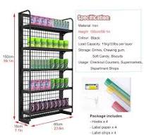 Amazon.com: 5 Shelf Merchandise Display Rack for Snack ...