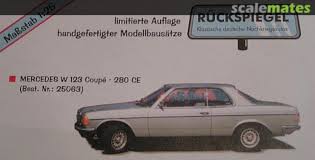 I primissimi esemplari sono stati però prodotti già nel dicembre dell'anno precedente, mentre le ultime versioni con carrozzeria station wagon uscirono di produzione. Mercedes W123 Coupe 280 Ce Bs Design 25063