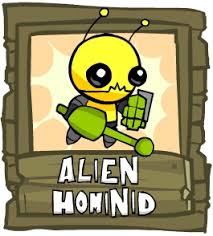 Complete the game with blue knight to unlock The Behemoth Blog Alien Hominid Unlock In Your Face