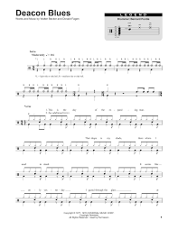 deacon blues sheet music steely dan drums transcription