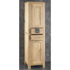 The tall linen cabinet for the bathroom is a stylish detail that allows you to accommodate all the little things toilet in your bathroom. 1800mm Tall Two Door Solid Oak Storage Cabinet Alta