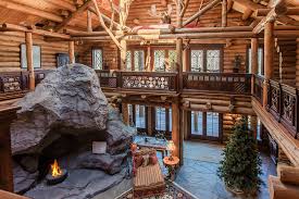 Traditionally, a cabin is defined as a small house with characteristics of the frontier or rustic home. Luxury Log Cabin Living In Upstate New York Mansion Global