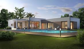 Maison En L Assemblage De Cubes Avec Le Garage A Rajouter Maison Moderne Toit Plat Maison Toit Plat Maison Toit Terrasse