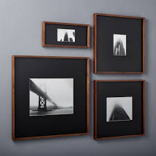 Gallery Walnut Frames With White Mats Cb2 Picture Frame Art Picture Frame Wall Frames On Wall
