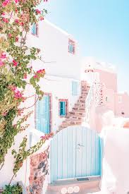 Santorini Greece Mamma Mia Pink House Travel Photography In Hd Shower Curtain By My Beloved Printables 71 By In 2020 Travel House Greece Vacation Beautiful Places