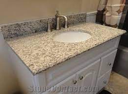 The granite also features dark brown speckling across the slab. Tiger Skin White Granite Bathroom Countertop Vanity Top Customized Granite Countertop From China Stonecontact Com