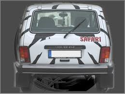 Spring is the time of the new lada largus! Trenddesign Shop Safari Dekor Fur Lada Niva Safari