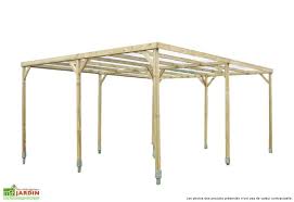Carport Bois Autoclave 2 Voitures Toit Plat Pvc Carport Bois Bois Autoclave Toit Plat