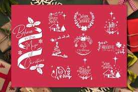 Download Christmas Quotes Bundle Graphic By Anastasia Feya Creative Fabrica PSD Mockup Templates