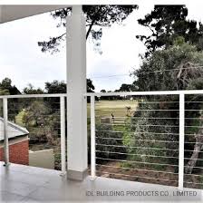 Metal can be a great choice for a simple deck railing design that recedes into the background of a space. China Diy American Style Stainless Steel Stair Staircase Balcony Framless Glass Baluster Handrail System Metal Cable Balustrade Decking Cable Railing China Cable Railing Deck Railing