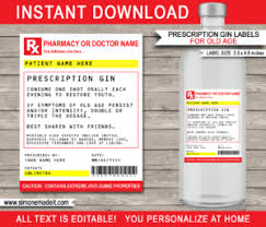 Template example for word excel bussiness card resume and cover letter. Paper Instant Download With Editable Text Custom Label Prescription Gin Bottle Labels For Old Age Printable Funny Prank Gag Birthday Gift Paper Party Supplies