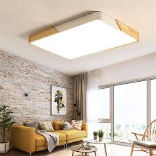 Surface Mounted Wood Led Ceiling Lights Home Light Fixtures Ceiling Lights Ceiling Light Design False Ceiling Living Room