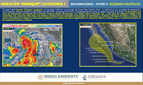 El fenómeno se dirige hacia las costas de veracruz, con vientos. Conagua Clima Ø¹Ù„Ù‰ ØªÙˆÙŠØªØ± Se Preve Que Enrique Huracan Categoria 1 En La Escala Saffirsimpson Origine Lluvias En Michoacan Y Guerrero Acompanadas De Oleaje De 3 A 5 Metros De Altura En