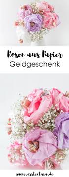 Geldgeschenke hochzeit für jeden geldbeutel. Geldgeschenk Zur Hochzeit Blumen Aus Papier Basteln Ars Textura