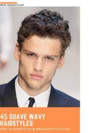 45 Suave Hairstyles For Men With Wavy Hair To Try Out Mens Haircuts Thick Hair Wavy Hair Thick Hair Styles