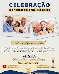2 days ago · a santa sé divulgou hoje a mensagem do papa e a oração oficial para o dia mundial dos avós e dos idosos, que será celebrado com uma missa do papa francisco no domingo, dia 25 de julho, na basílica de são pedro. K6yjfts5p62crm