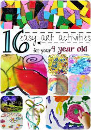 16 Easy Art Activities For Your 4 Year Old Art For Kids Art Activities Craft Activities For Kids
