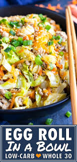 Egg Roll In A Bowl Recipe 30 Minute Keto Dinner Evolving Table Recipe Ground Turkey Dinners Healthy Recipes Turkey Dinner