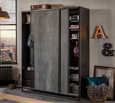 Schrank für das jugendzimmer individuell planen bei möbel letz. Schiebeturschrank 2 Turig Online Kaufen Dark Metal Furnart