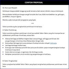 7 Contoh Proposal Penelitian Kegiatan Dan Usaha Bisnis Proposal Kegiatan Sekolah Membaca