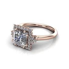 Elegant Floral Halo Ring