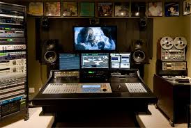 Cable Management On Desk Laptop Hooked Up To Multiple Screens Google Suche Home Studio Music Recording Studio Home Home Studio