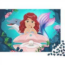 The Little Mermaid 3D Manga Puzzle for Adults, 300 Pieces, DIYAriel Prince  Eric Wall Art, Modern Gift, Unique Home Decoration, Valentine's Day Men's  Gift Women, 300 Pieces (40 x 28 cm) :