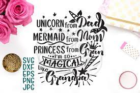 Download Magical Unicorn Mermaid Princess Svg Cutting Laser File 108649 Svgs Design Bundles