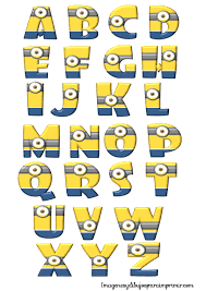 Here you have some minions alphabets! ê­¿Ï§c Minions Para Imprimir Minions Cumpleanos De Los Minions