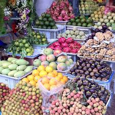Amazing Fruit Market In The Streets Of Saigon Vietnam Good Morning Vietnam Beautiful Fruits Traditional Market
