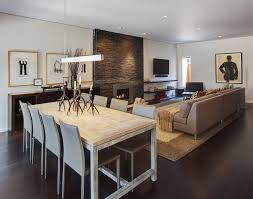 These fifty modern living rooms show stretch in a variety of substrates and styles. Living Dining Room Ideas For Open Concept Apartment Expert Tips On Combining And Separ Living Room Dining Room Combo Dining Room Layout Minimalist Dining Room