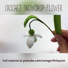 Crochet Snowdrop Flower Video Crochet Flower Tutorial Crochet Flowers Diy Crochet Flowers