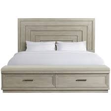 Buy tufted beds online at overstockcom our best bedroom furniture. Riverside Furniture Cascade Contemporary Queen Panel Storage Bed With Upholstered Bench A1 Furniture Mattress Panel Beds