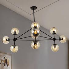 Shop Mid Century Modern 10 Globe Geometric Chandelier Overstock 30937281