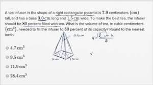 Blood volume the plasma volume added to the red cell volume; Volume Word Problems Basic Example Video Khan Academy