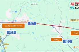 Travaux sur la N7 entre Gaurain-Ramecroix et Barry : Le chantier commencera le 11 mai