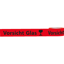 Konversi dokumen word ke pdf persis seperti file word asli. Warnband Vorsicht Glas Rot Schwarz Polypropylen 50mmx66m 6 Rollen Ve Kroschke At