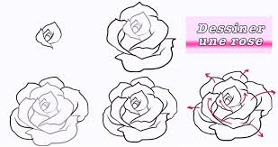 Dessin au crayon de rose ouverte réaliste en blanc et noir. 1001 Modeles Et Conseils Pour Apprendre Comment Dessiner Une Rose