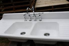 vintage kitchen sinks with drainboard