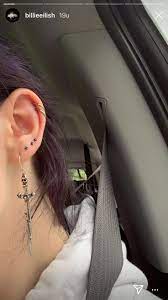 Billie Eilish 33 Billieeilish Inspiration Jewelry Earrings Piercings Ear Piercings Cute Ear Piercings Billie Eilish