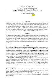 Pdf Wanita Dan Pekerjaan Satu Analisis Konflik Peranan Women And Work An Analysis Of Role Conflict Fatimah Abdullah Academia Edu