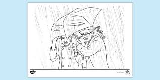 Maybe it's because winter is the rainy season in many parts of the country. Rainy Day Colouring Page