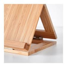Grimar Support Pour Tablette Bambou Ikea Soporte De Madera Escritorio De Roble Soporte Para Tablet