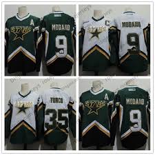 2019 Mens Dallas Stars 9 Mike Modano 2005 Green White Vintage Jersey 35 Marty Turco 2003 Ccm Home Stitched Retro Hockey Jerseys Size S 4xl From