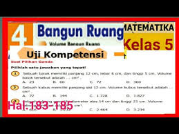 Matematika kelas 8 halaman 184 no 15 sampai 19 brainly co id. Kunci Jawaban Uji Kompetensi Pilihan Ganda Bab 4 Bangun Ruang Halaman 183 Matematika Kelas 5 Sd Mi Youtube