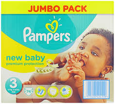 Pampers New Baby Nappies 2014 Size 3 74 Nappies