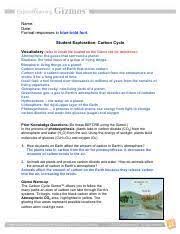 Carbon Cycle Gizmo Answer Key Pdf Google Search Carbon Cycle Cycle Carbon